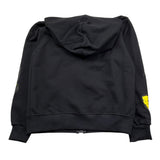 Disclaimer Felpa con Zip E Cappuccio Tinta Unita con Stampe per Bambino 25EDK58435 NERO DISCLAIMER 