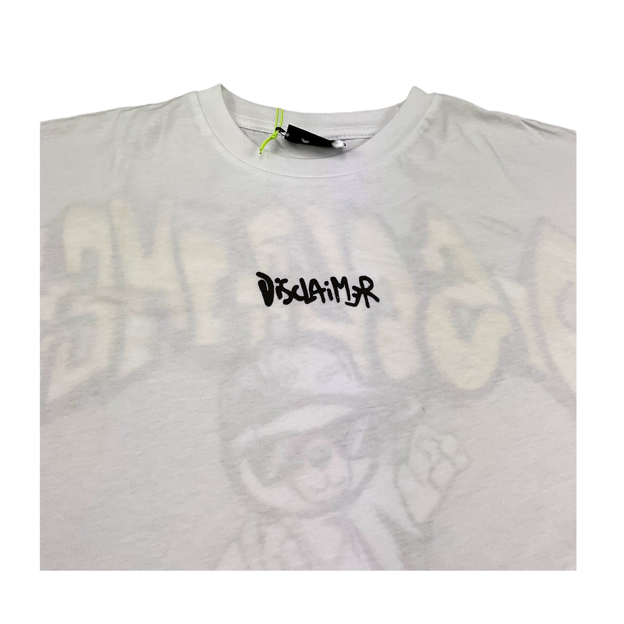 Disclaimer T-Shirt Girocollo Tinta Unita con Stampa per Bambino 25EDK58437 BIANCO DISCLAIMER 