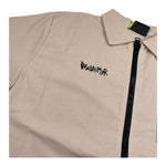 Disclaimer Camicia Mezza Manica Tinta Unita con Zip per Bambino 25EDK58456 BEIGE DISCLAIMER 