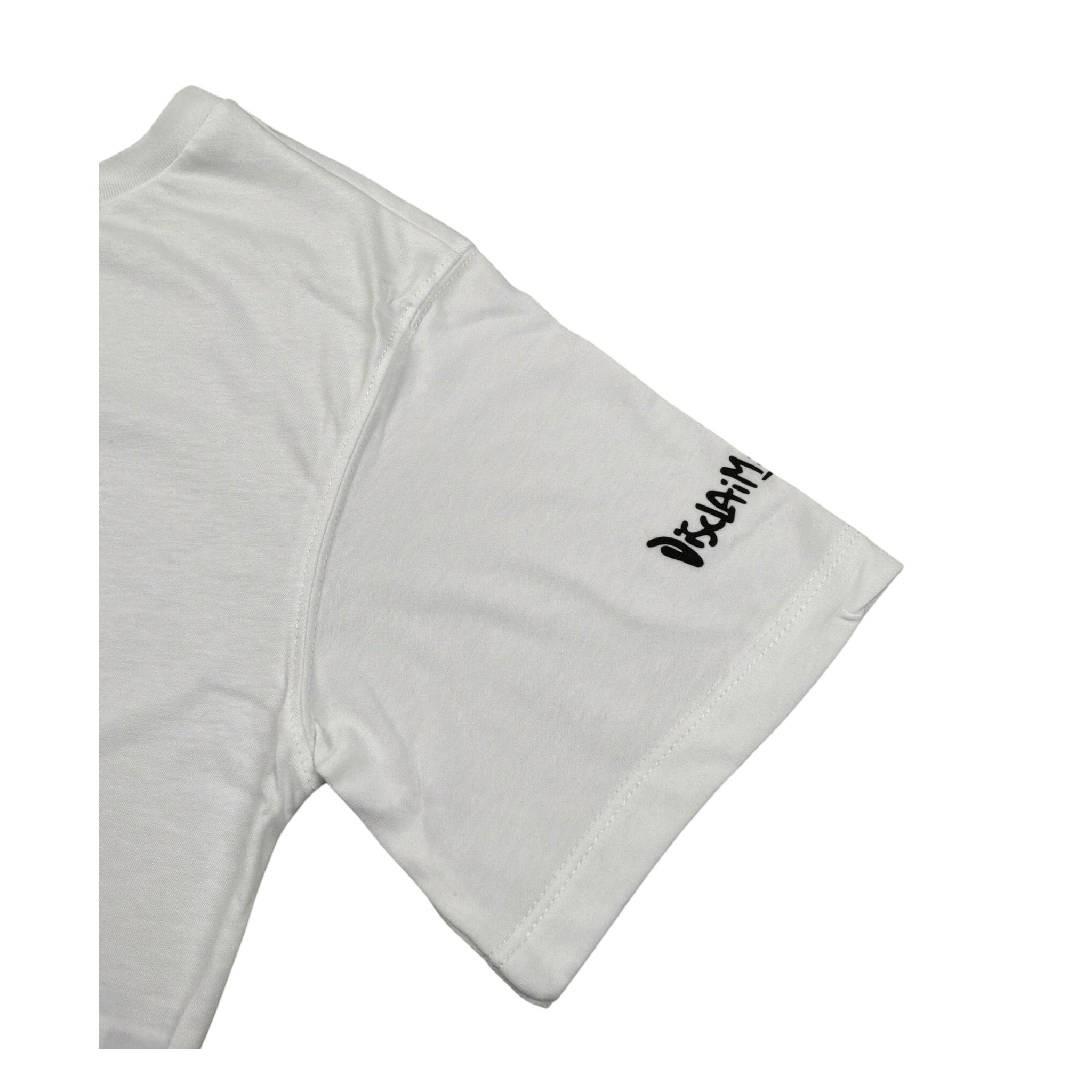 Disclaimer T-Shirt Girocollo Tinta Unita con Stampa per Bambino 25EDK58467 BIANCO DISCLAIMER 