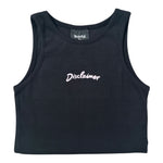 Disclaimer Top Giromanica Tinta Unita con Logo per Bambina 25EDK58502 NERO DISCLAIMER 