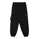 Disclaimer Pantalone Tinta Unita con Elastico In Vita per Bambina 25EDK58536 NERO DISCLAIMER 