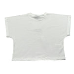 Disclaimer T-Shirt Girocollo Tinta Unita con Stampa E Brillantini per Bambina 25EDK58552 BIANCO DISCLAIMER 