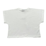 Disclaimer T-Shirt Girocollo Tinta Unita con Stampa E Brillantini per Bambina 25EDK58552 BIANCO DISCLAIMER 