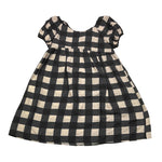 Dixie Abito Bicolore con Fantasia A Quadretti per Bambina AB58363G74 BIANCO/NERO DIXIE 