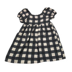 Dixie Abito Bicolore con Fantasia A Quadretti per Bambina AB58363G74 BIANCO/NERO DIXIE 