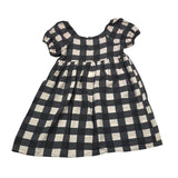 Dixie Abito Bicolore con Fantasia A Quadretti per Bambina AB58363G74 BIANCO/NERO DIXIE 