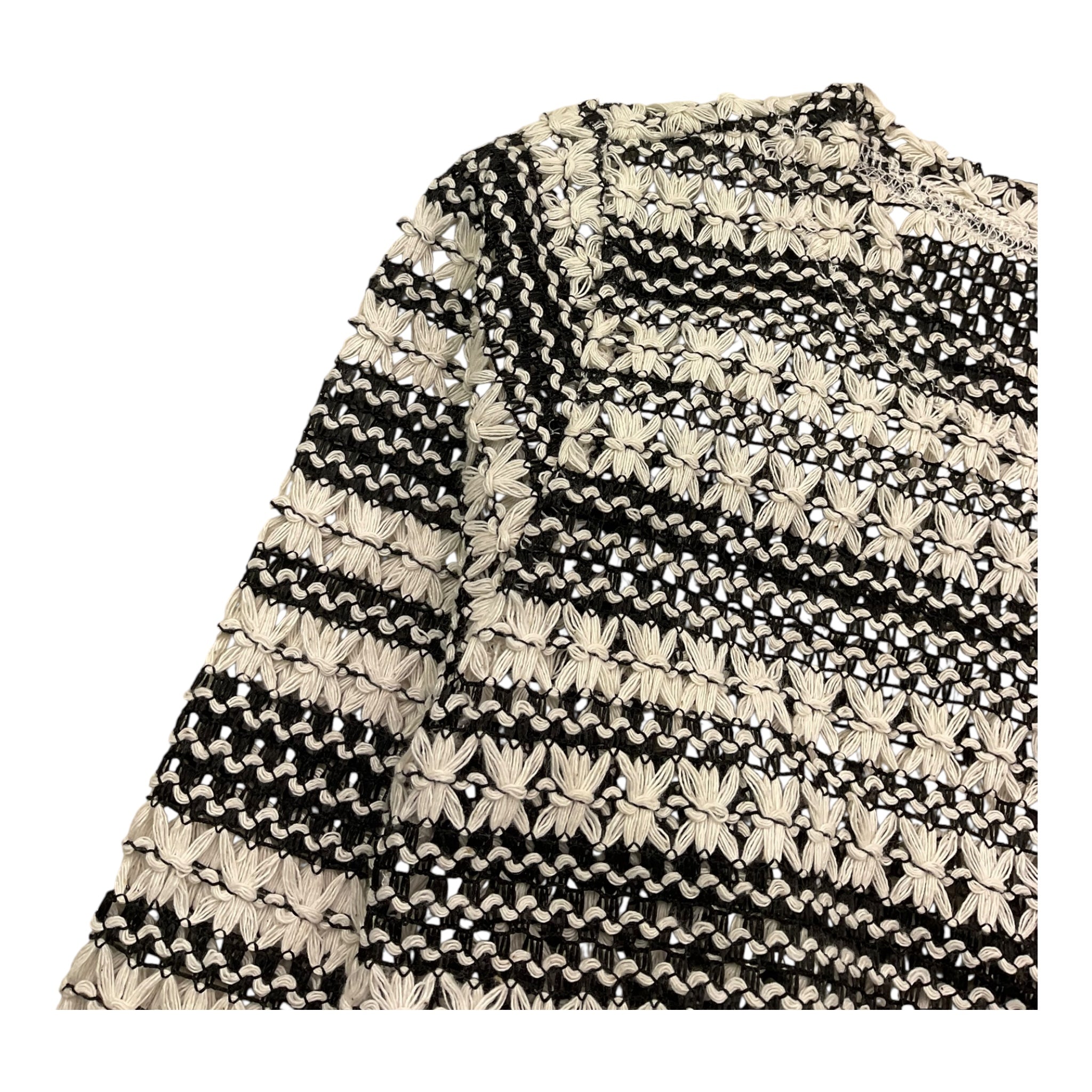 Dixie shirt Bicolore Traforata Modello Crop per Bambina LB06231G74X BIANCO/NERO DIXIE 