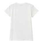 Dixie T-Shirt Tinta Unita Girocollo con Stampa per Bambina MB61030G39 BIANCO DIXIE 