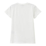 Dixie T-Shirt Tinta Unita Girocollo con Stampa per Bambina MB61030G39 BIANCO DIXIE 