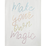 Dixie T-Shirt Tinta Unita Girocollo con Stampa per Bambina MB61030G39 BIANCO DIXIE 