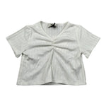 Dixie T-Shirt Tinta Unita Modello Crop per Bambina MBB4070G74 BIANCO DIXIE 