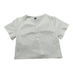 Dixie T-Shirt Tinta Unita Modello Crop per Bambina MBB4070G74 BIANCO DIXIE 