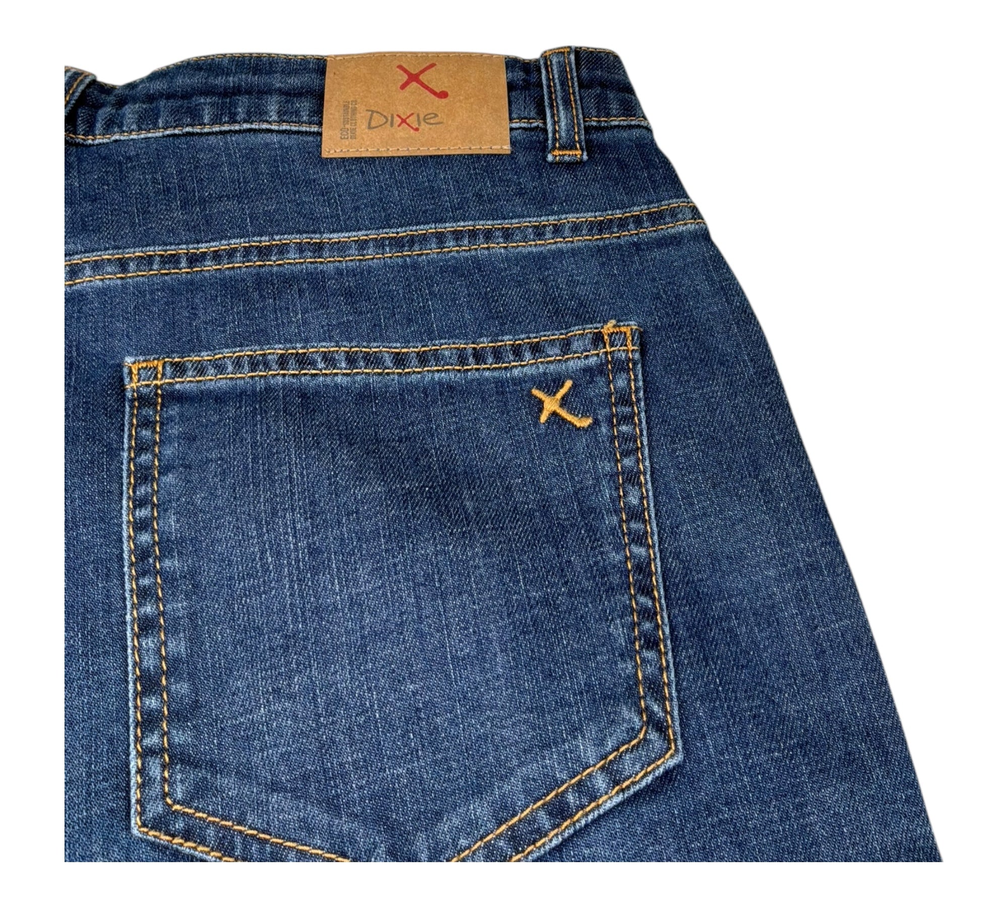 Dixie Jeans Tinta Unita Modello Palazzo per Bambina PHF2F57G34 BLU DIXIE 