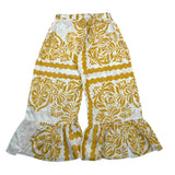 Dixie Pantalone Modello Palazzo tinta unita con Stampe Panna per Bambina RS09274G50 PANNA DIXIE 