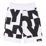 Dkny Bermuda Felpa Tinta Unita con Stampe per Bambino D62238 BIANCO DKNY 