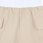 Dkny Short Tinta Unita con Tasche per Bambina D62268 BEIGE DKNY 