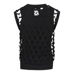 Dkny Canotta Tinta Unita Cont Trafori per Bambina D62317 NERO DKNY 
