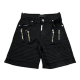 Do Not Conform Bermuda In Denim Tinta Unita con Girovita Regolabile per Bambino TAN007 NERO DO NOT CONFORM 