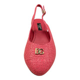 Dolce & Gabbana Ballerina Tinta Unita con Logo per Bambina D11155 ROSA DOLCE & GABBANA 
