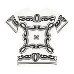 Dolce & Gabbana T-Shirt Girocollo Tinta Unita con Stampa Fantasia per Neonato L1JT7W BIANCO DOLCE & GABBANA 