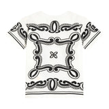 Dolce & Gabbana T-Shirt Girocollo Tinta Unita con Stampa Fantasia per Neonato L1JT7W BIANCO DOLCE & GABBANA 