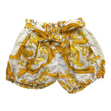 Dolce & Gabbana Short Tinta Unita con Fantasia Rose per Bambina L23Q30 BIANCO DOLCE & GABBANA 