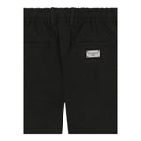 Dolce & Gabbana Bermuda Tinta Unita con Logo per Bambino L43P32 NERO DOLCE & GABBANA 