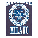 Dolce & Gabbana T-Shirt Girocollo Tinta Unita con Logo per Bambino L4JTHU BLU DOLCE & GABBANA 