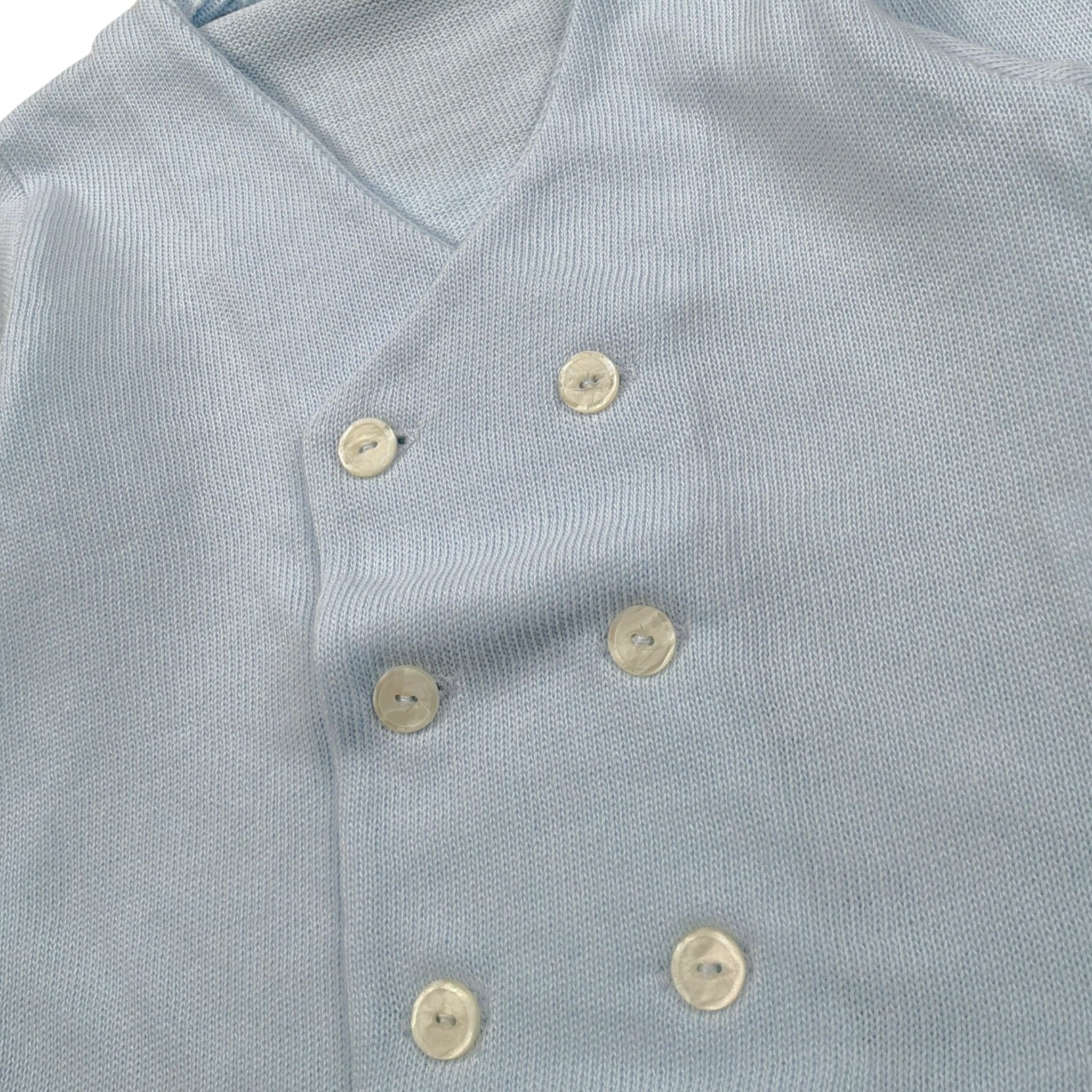 Dolcimonelli Cardigan tinta unita con Bottoni Azzurro per Neonato 431801116 AZZURRO DOLCIMONELLI 