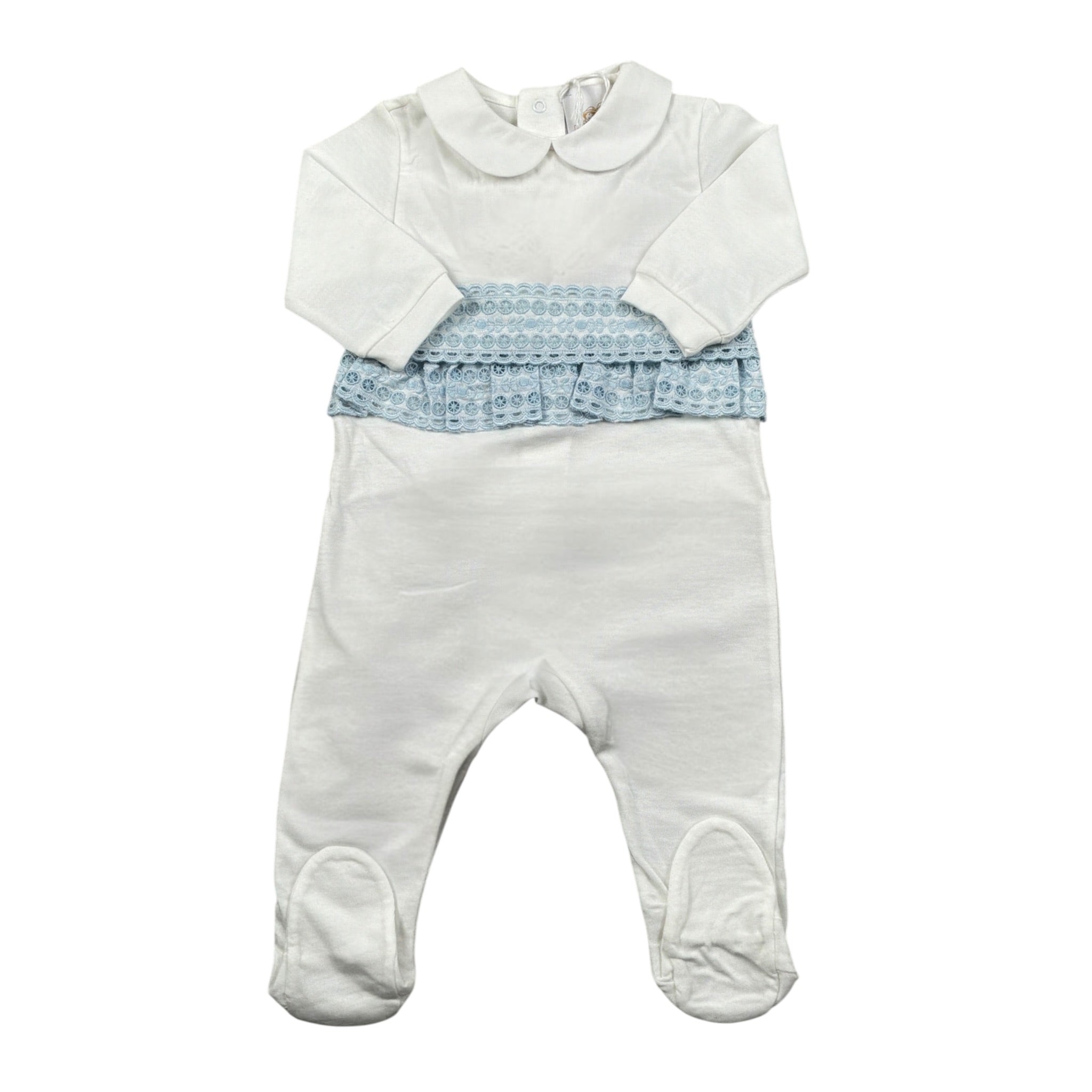 Dolcimonelli Tutita tinta unita con Ricami Bianco per Neonata 436508008 BIANCO DOLCIMONELLI 