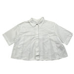 Dondup Camicia Mezza Manica Tinta Unita per Bambina DFCA033 BIANCO DONDUP 