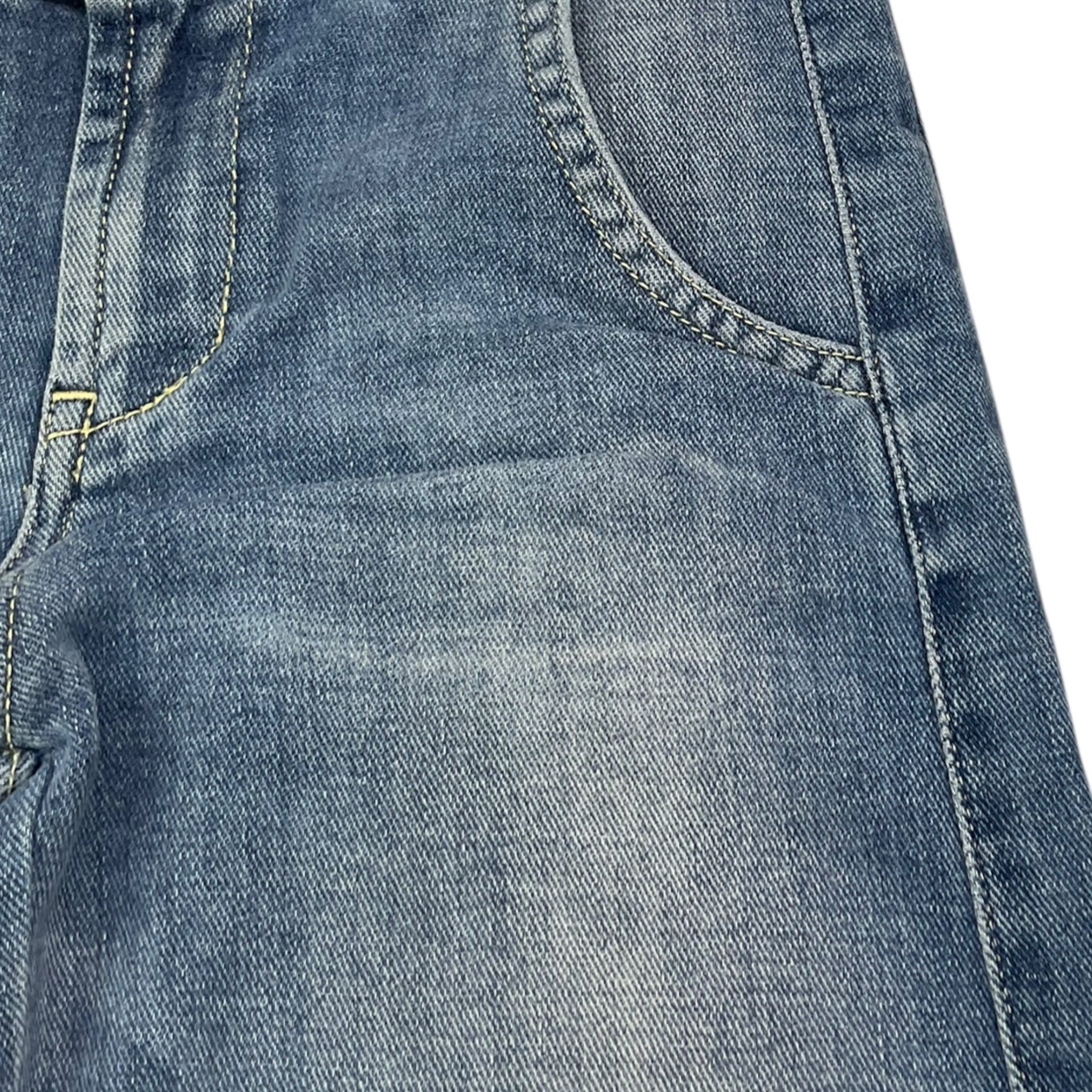 Dondup Jeans Tinta Unita Modello A Palazzo per Bambina DFPA128 BLU DONDUP 
