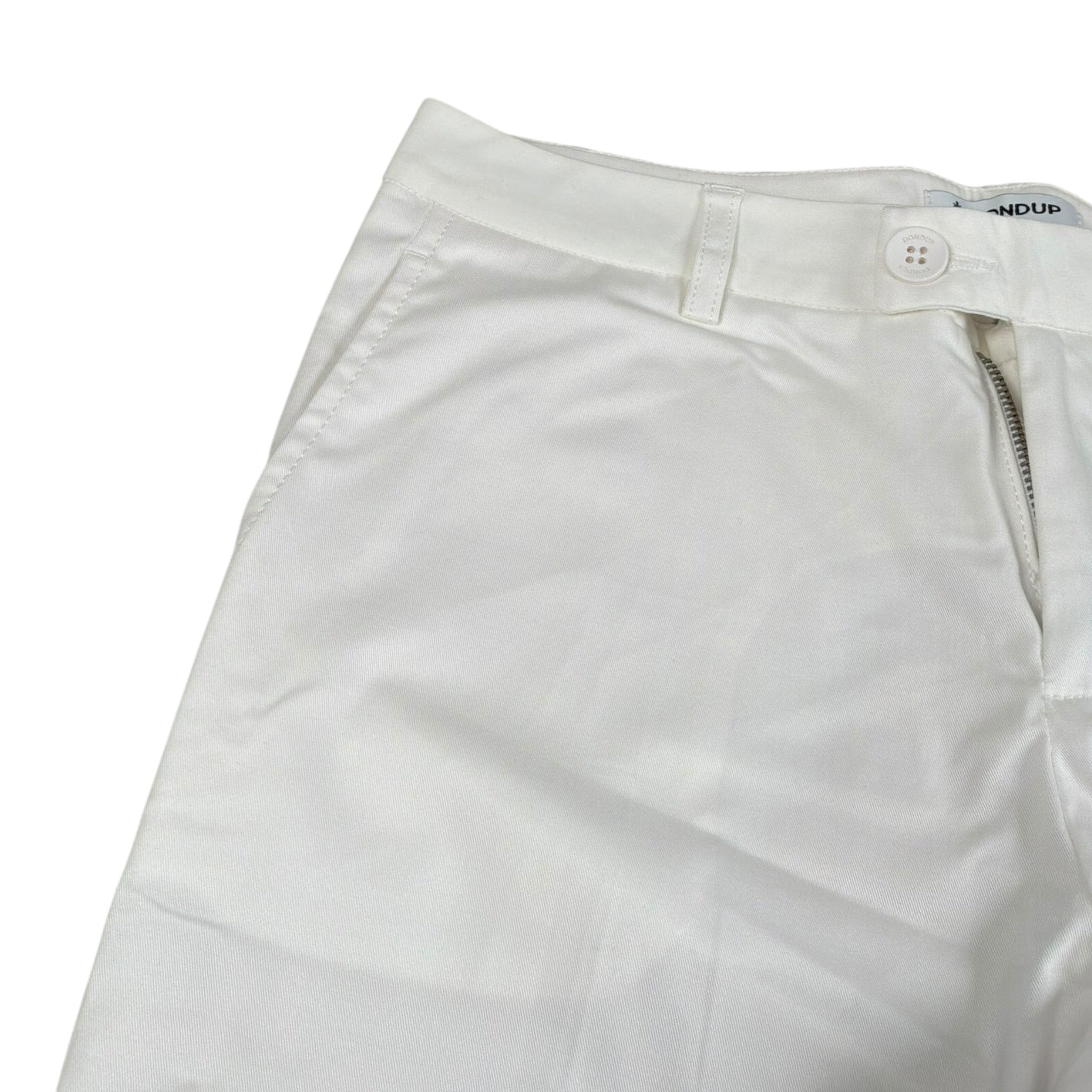 Dondup Pantalone Tinta Unita con Tasche per Bambino DFPA60 BIANCO DONDUP 