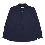 Dondup Camicia Tinta Unita Manica Lunga per Neonato DMCA034N BLU DONDUP 
