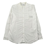 Dondup Camicia Manica Lunga Tinta Unita Collo Coreano per Bambino DMCA62 BIANCO DONDUP 