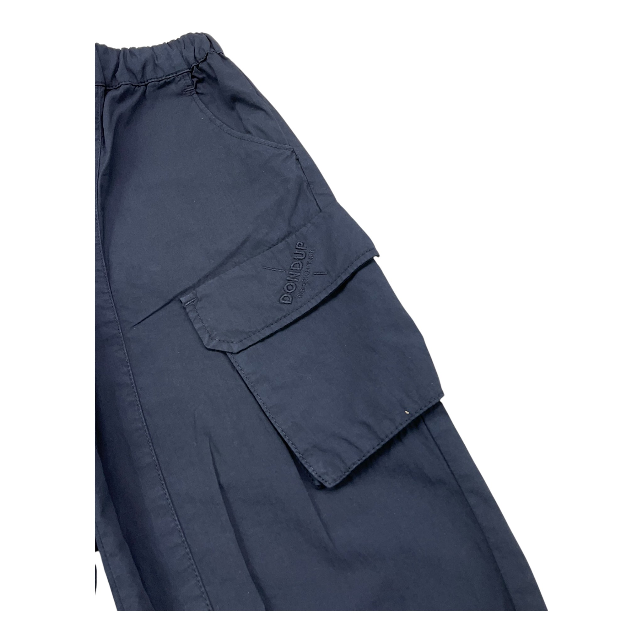 Dondup Pantalone Tinta Unita con Elastico In Vita per Bambina DMPA112 BLU DONDUP 