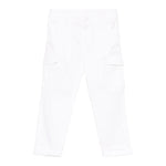 Dondup Pantalone Tinta Unita con Tasconi per Bambino DMPA114 BIANCO DONDUP 