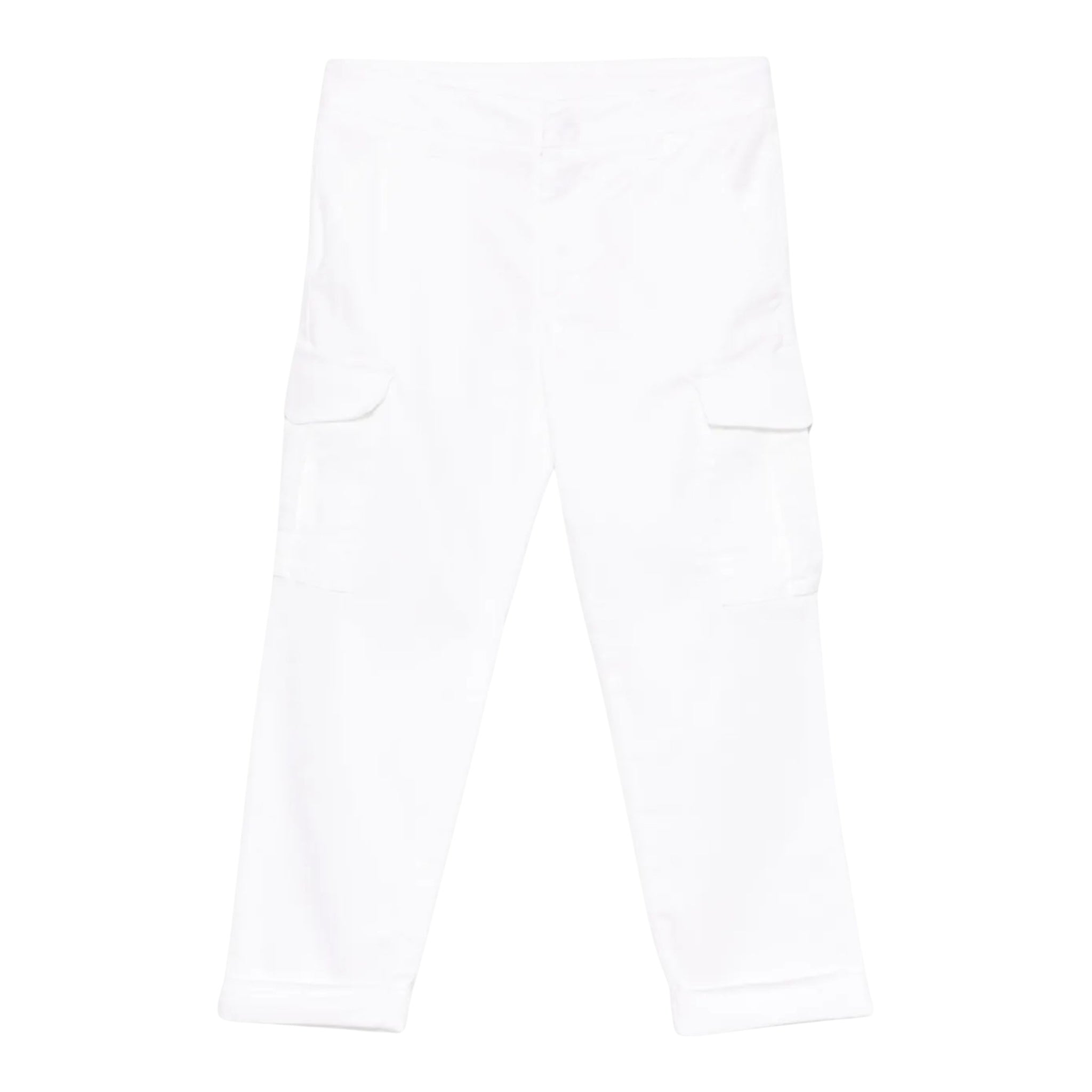 Dondup Pantalone Tinta Unita con Tasconi per Bambino DMPA114 BIANCO DONDUP 