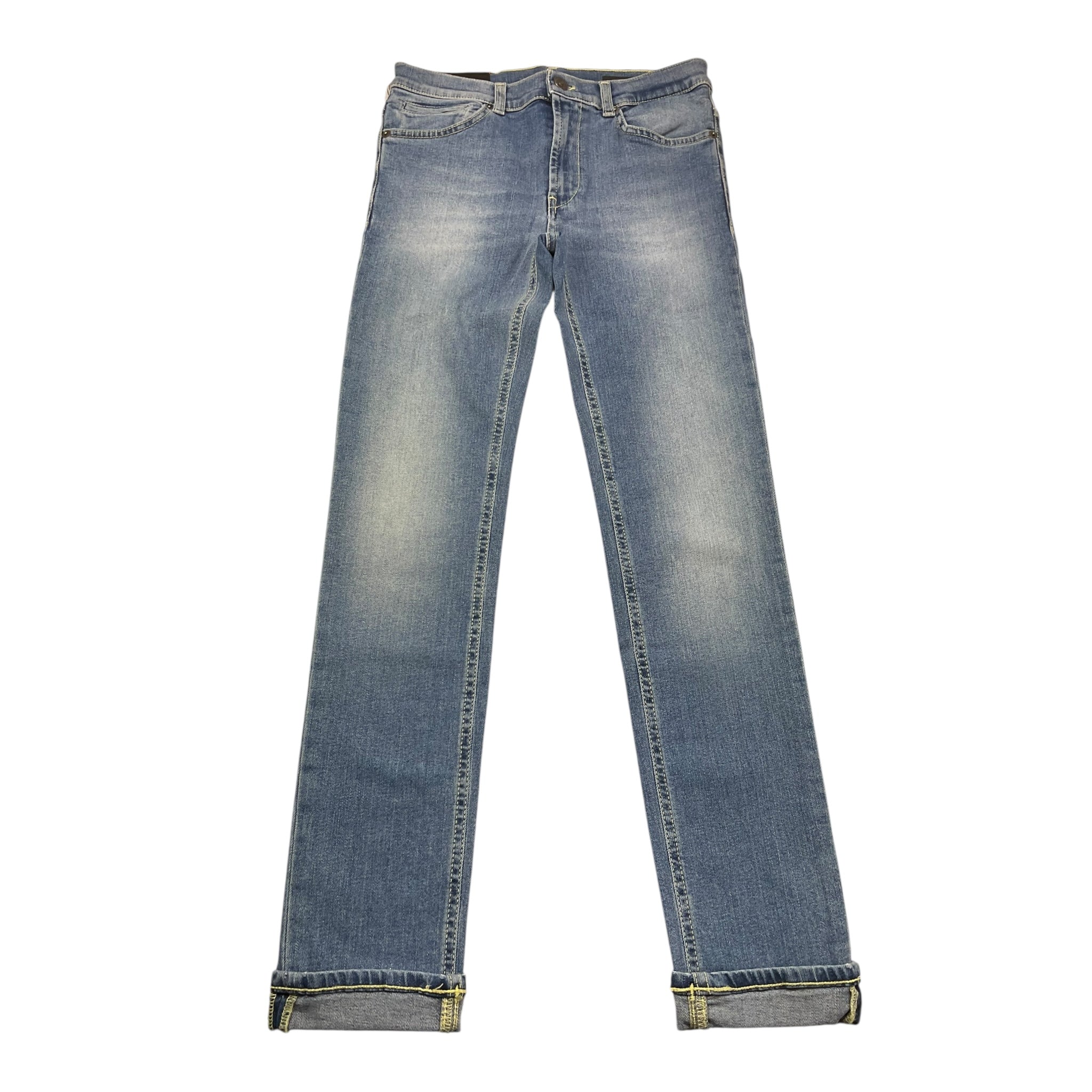 Dondup Jeans Tinta Unita 5 Tasche per Bambina DMPA279C AZZURRO DONDUP 