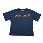 Dondup T-Shirt Tinta Unita con Stampa per Neonato DMTS034N BLU DONDUP 