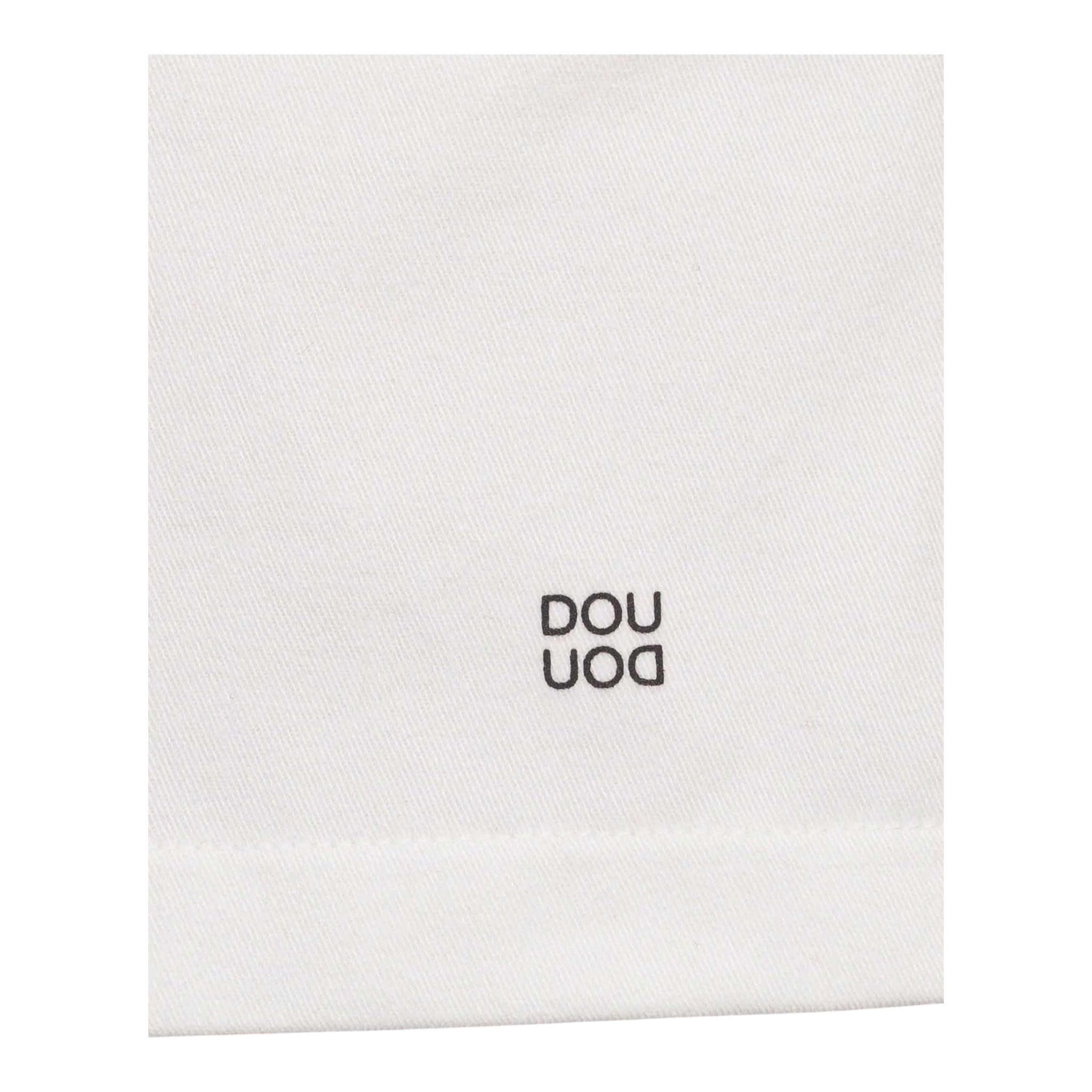 Dou Dou Short Tinta Unita con Elastico In Vita per Bambina DQ6P59 BIANCO DOU DOU 