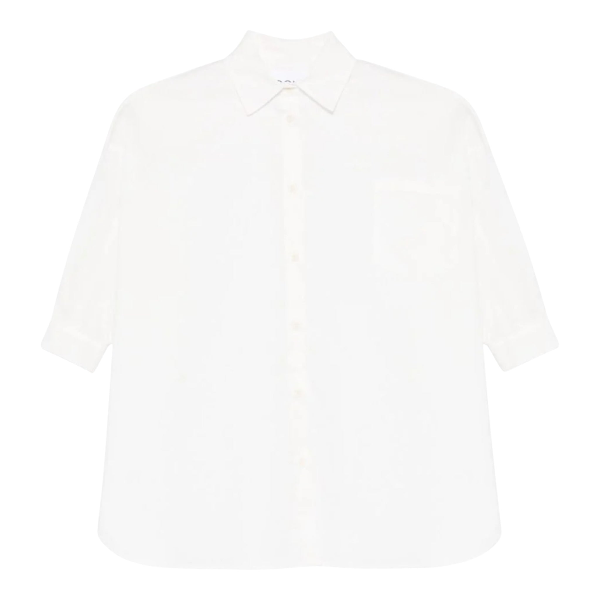 Dou Dou Camicia Tinta Unita Manica Lunga per Bambina DW1A20 BIANCO DOU DOU 