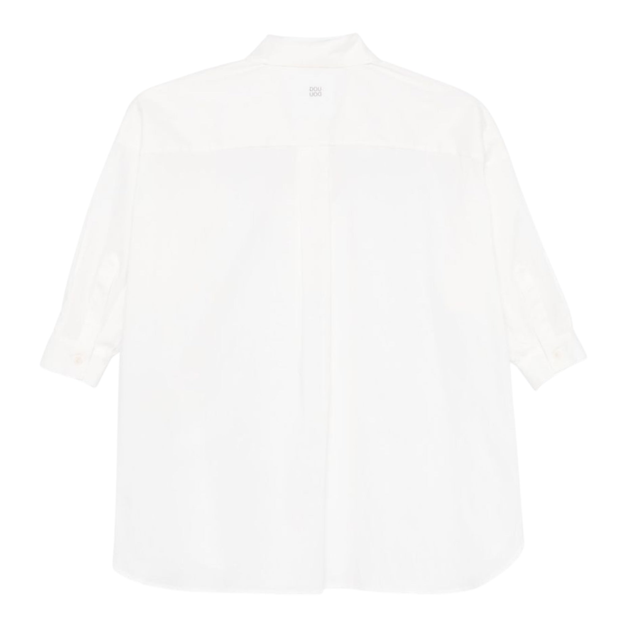 Dou Dou Camicia Tinta Unita Manica Lunga per Bambina DW1A20XX BIANCO DOU DOU 