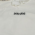 Dou Dou Abito Tinta Unita Mezza Manica per Bambina DW1A31 PANNA DOU DOU 