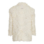Dou Dou Giacca Tinta Unita con Applicazioni per Bambina DW2A34 BIANCO DOU DOU 