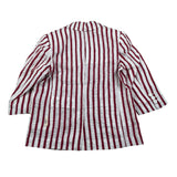 Dou Dou Giacca Tinta Unita con Fantasia A Righe per Bambina DW2P34XX BIANCO/ROSSO DOU DOU 
