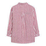 Dou Dou Camicia Tinta Unita con Fantasia A Righe per Bambina DW5P30X BIANCO DOU DOU 