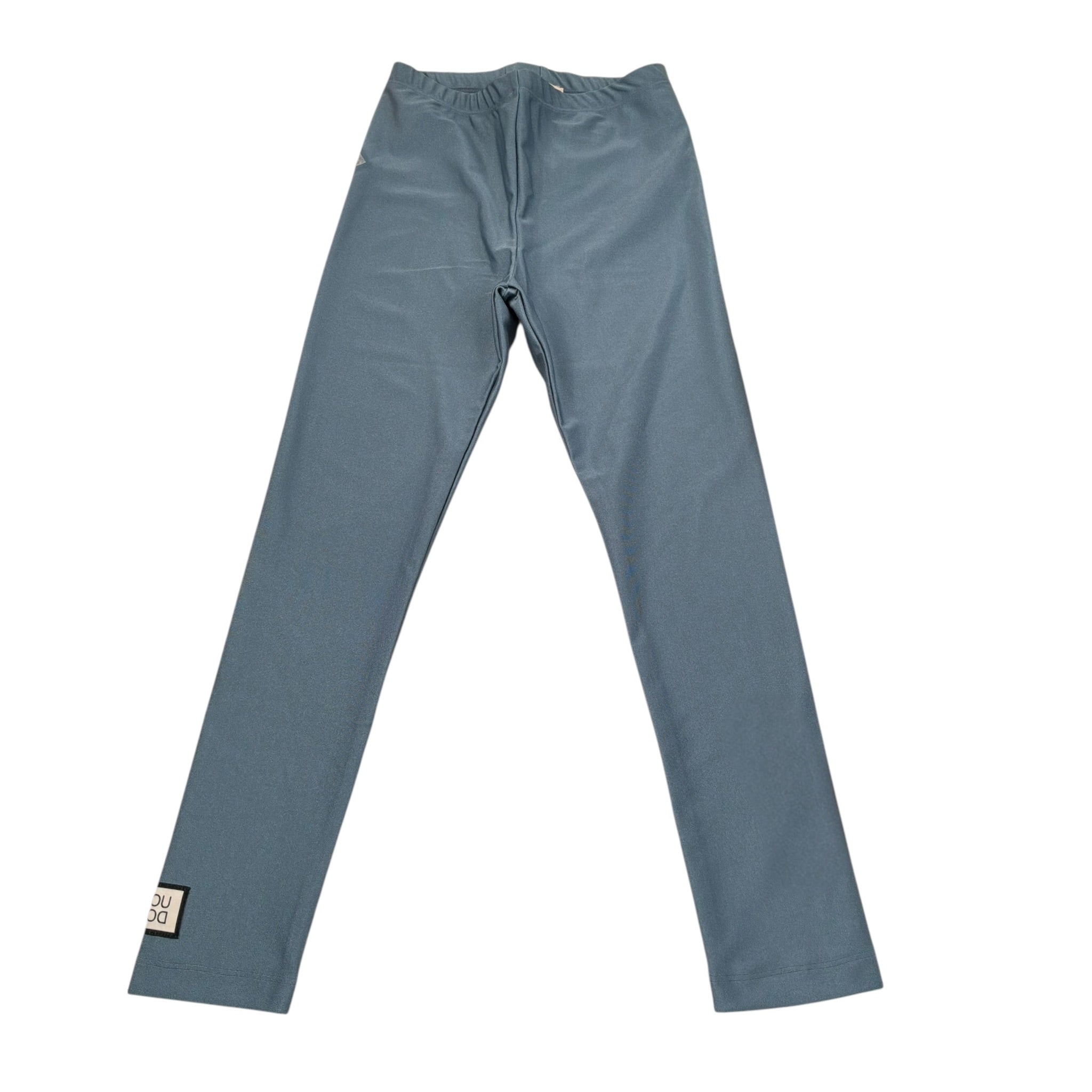 Dou Dou Leggins Tinta Unita con Logo per Bambina DW6A20X CELESTE DOU DOU 