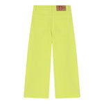 Dou Dou Jeans Tinta Unita Modello Palazzo per Bambina DW6P10X VERDE DOU DOU 